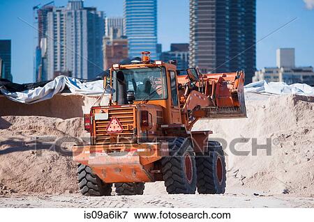 Snow plow working on city street View Large Photo Image Stock Photo - Snow plow working on city street. Fotosearch