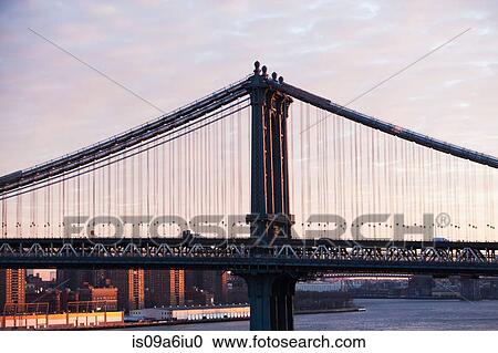 Urban bridge and city skyline View Large Photo Image Stock Image - Urban bridge and city skyline. Fotosearch