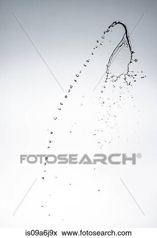 Stock Photo - Water splashing in air. Fotosearch