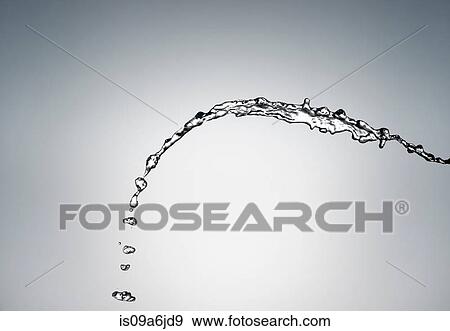 Stock Photo - Water splashing in air. Fotosearch