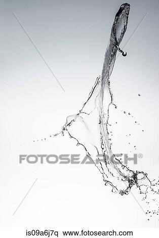 Stock Photography - Water splashing in air. Fotosearch