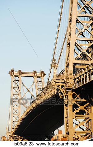 Williamsburg Bridge and blue sky View Large Photo Image Stock Image - Williamsburg Bridge and blue sky. Fotosearch
