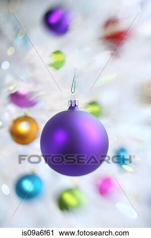 Stock Image - Christmas baubles. Fotosearch