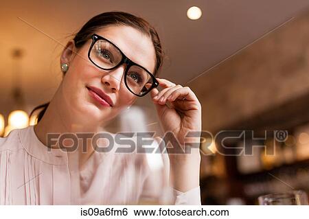 Stock Photograph - Close up shot of a woman. Fotosearch