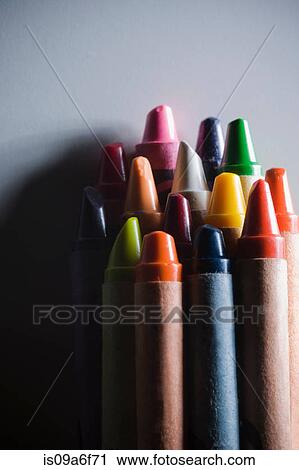 Colourful wax crayons View Large Photo Image Stock Image - Colourful wax crayons. Fotosearch