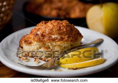 Stock Photograph - Dessert with slices of apple. Fotosearch