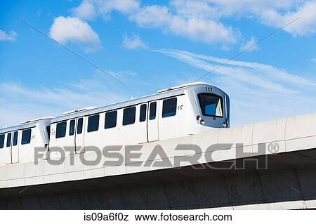 Elevated train View Large Photo Image Stock Photo - Elevated train. Fotosearch