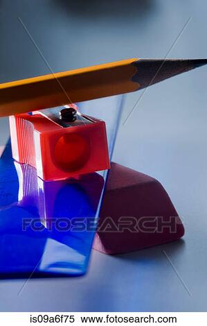 Eraser, ruler, pencil sharpener and pencil in a pile View Large Photo Image Stock Photography - Eraser, ruler, pencil sharpener and pencil in a pile. Fotosearch