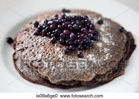 Stock Image - Gluten free lactose free pancakes. Fotosearch