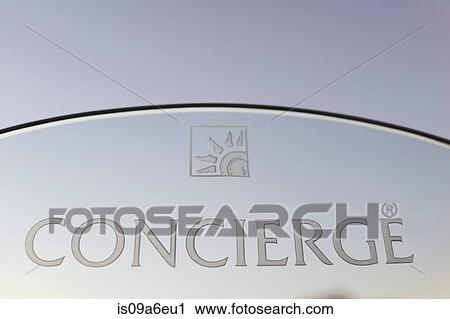 Hotel concierge sign View Large Photo Image Stock Image - Hotel concierge sign. Fotosearch