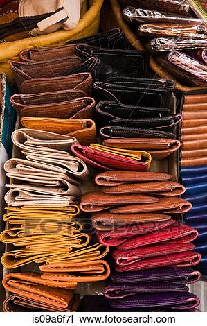 Leather wallets for sale View Large Photo Image Stock Image - Leather wallets for sale. Fotosearch