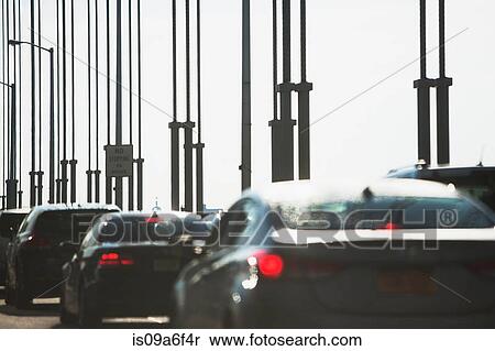 Stock Photography - Line of waiting cars. Fotosearch