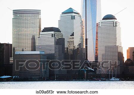Manhattan waterfront and skyline, New York City, USA View Large Photo Image Stock Photography - Manhattan waterfront and skyline, New York City, USA. Fotosearch