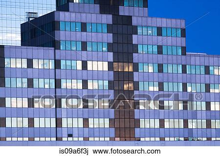 Stock Image - Modern office block exterior. Fotosearch