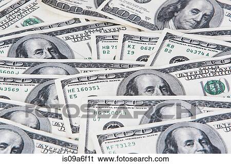 One hundred dollar bills View Large Photo Image Stock Photograph - One hundred dollar bills. Fotosearch