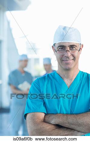 Stock Image - Portrait of surgeon. Fotosearch