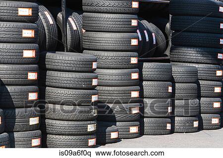 Stacks of car tires View Large Photo Image Stock Photography - Stacks of car tires. Fotosearch