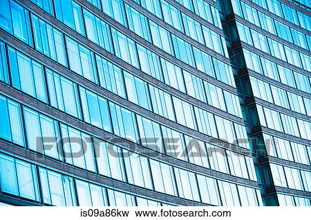 Abstract of office building with curved facade View Large Photo Image Stock Photo - Abstract of office building with curved facade. Fotosearch