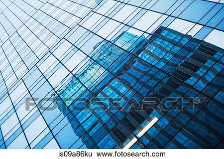 Abstract reflection, modern office buildings View Large Photo Image Stock Photograph - Abstract reflection, modern office buildings. Fotosearch