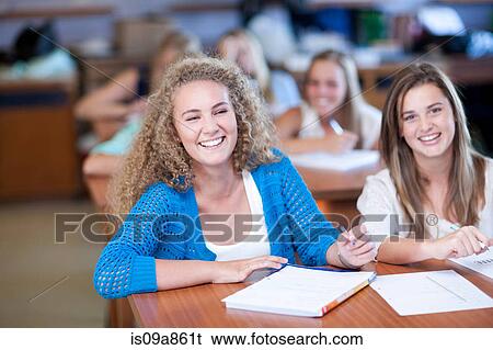 Classmates enjoying lesson View Large Photo Image Stock Photograph - Classmates enjoying lesson. Fotosearch