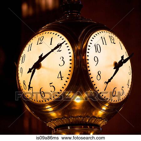 Clock, Grand Central Station, New York City, USA View Large Photo Image Stock Photograph - Clock, Grand Central Station, New York City, USA. Fotosearch