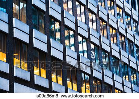 Stock Photo - Close up of office facade. Fotosearch