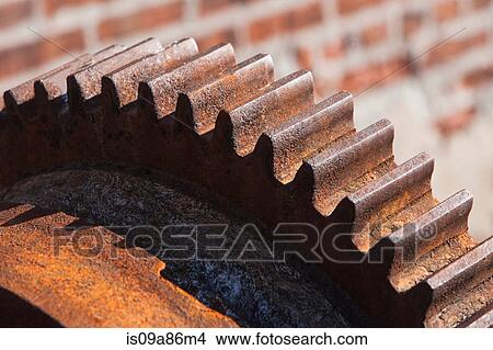 Close up of rusting cogwheel View Large Photo Image Picture - Close up of rusting cogwheel. Fotosearch