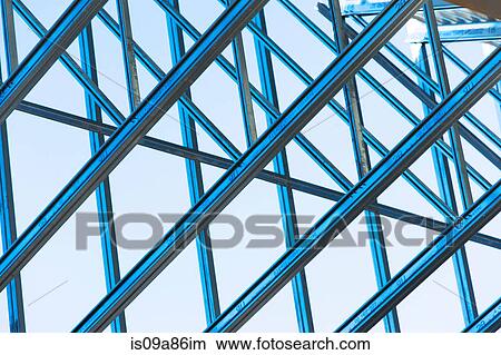 Close up of steel girders on construction frame View Large Photo Image Picture - Close up of steel girders on construction frame. Fotosearch