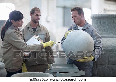 Dealing with sales in pottery factory View Large Photo Image Stock Photography - Dealing with sales in pottery factory. Fotosearch