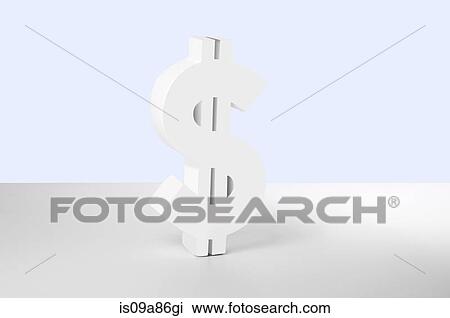 Dollar sign on white background View Large Photo Image Stock Image - Dollar sign on white background. Fotosearch