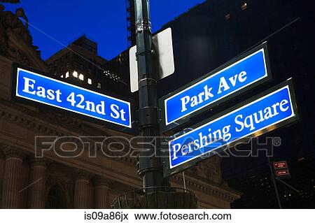 East 42nd Street and Park Avenue signs, New York City, USA View Large Photo Image Stock Photo - East 42nd Street and Park Avenue signs, New York City, USA. Fotosearch