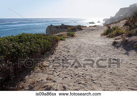 Stock Photo - El Matador Beach, Malibu, California, USA. Fotosearch