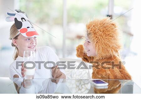 Girl with glass of milk View Large Photo Image Picture - Girl with glass of milk. Fotosearch
