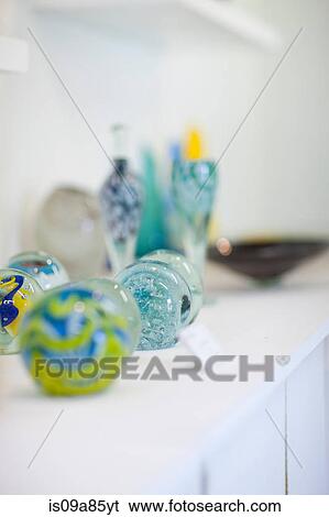 Stock Photograph - Handmade glass vases. Fotosearch