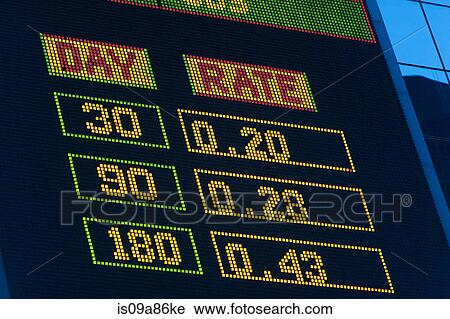 Illuminated exchange display View Large Photo Image Stock Image - Illuminated exchange display. Fotosearch