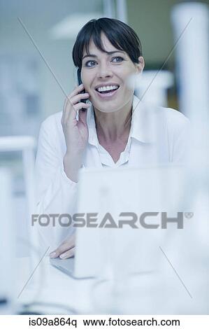 Stock Photography - Laboratory technician taking a break. Fotosearch