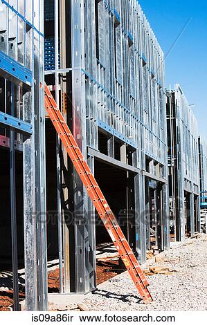 Stock Photography - Ladder on construction frame. Fotosearch