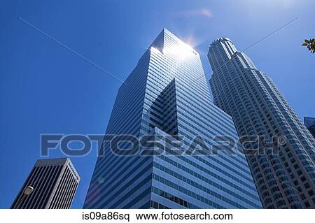 Stock Photography - Modern skyscrapers in downtown Los Angeles, USA. Fotosearch