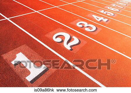 Numbers on running track in sportsground View Large Photo Image Stock Image - Numbers on running track in sportsground. Fotosearch