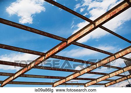 Open rusting roof framework View Large Photo Image Stock Image - Open rusting roof framework. Fotosearch