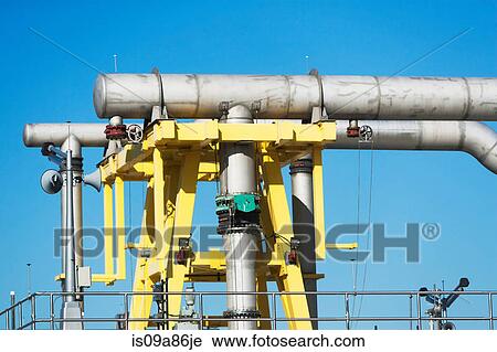 Pipes in water treatment plant View Large Photo Image Stock Image - Pipes in water treatment plant. Fotosearch