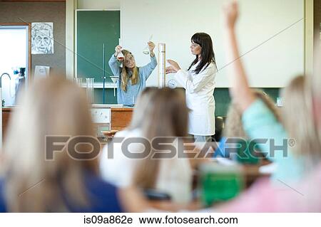 Science teacher in class View Large Photo Image Stock Image - Science teacher in class. Fotosearch