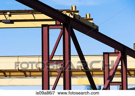 Steel girders on construction frame View Large Photo Image Stock Photo - Steel girders on construction frame. Fotosearch