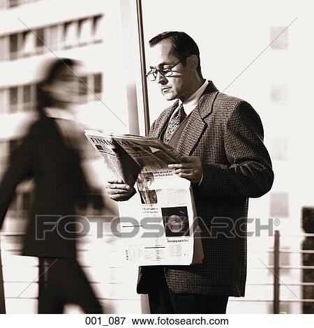 Businessman reading View Large Photo Image Stock Photo - Businessman reading. Fotosearch