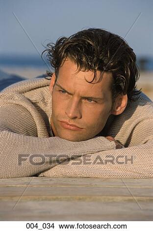 Man on beach View Large Photo Image Picture - Man on beach. Fotosearch