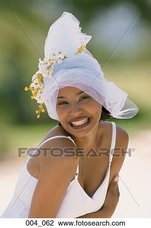 Woman with hat View Large Photo Image Stock Image - Woman with hat. Fotosearch