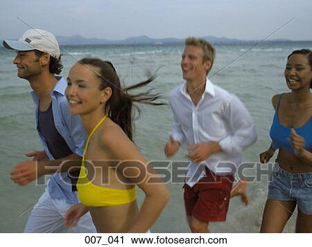 Stock Image - Group of friends. Fotosearch