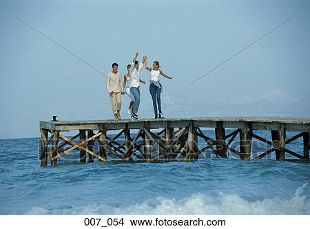People on pier View Large Photo Image Picture - People on pier. Fotosearch
