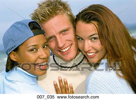 Stock Photography - Three friends. Fotosearch