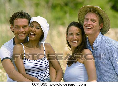 Stock Photography - Two couples. Fotosearch